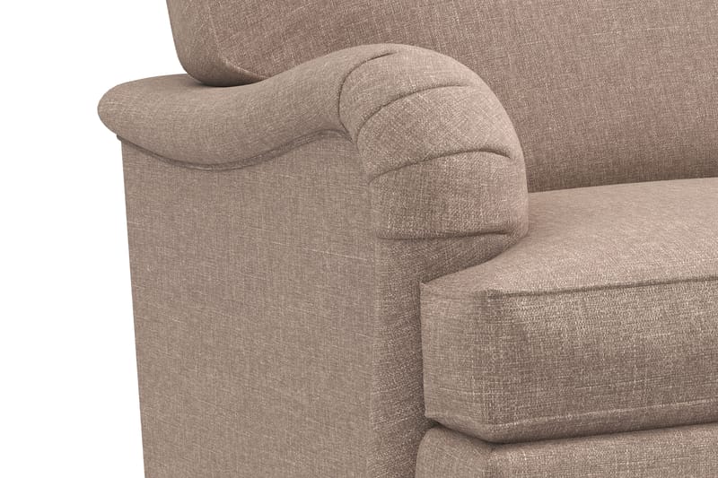 Howard Classic 3-sits Svängd Tygsoffa - Mörkbeige - Möbler - Vardagsrum - Soffor - Howardsoffor