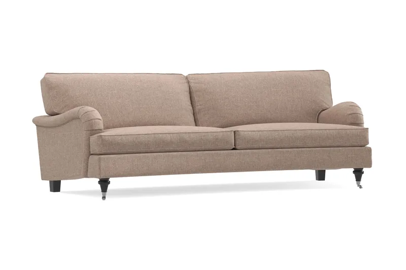 Howard Classic 3-sits Svängd Tygsoffa - Mörkbeige - Möbler - Vardagsrum - Soffor - Howardsoffor