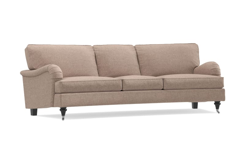 Howard Classic 3-sits Svängd Tygsoffa - Mörkbeige - Möbler - Vardagsrum - Soffor - Howardsoffor