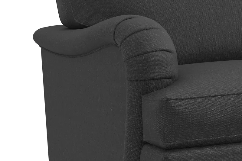 Howard Classic 3-sits Svängd Tygsoffa - Mörkgrå - Möbler - Vardagsrum - Soffor - Howardsoffor