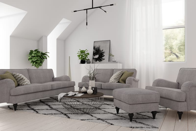 Howard Classic 3-sits Tygsoffa - Beige / Grå - Möbler - Vardagsrum - Soffor - Howardsoffor