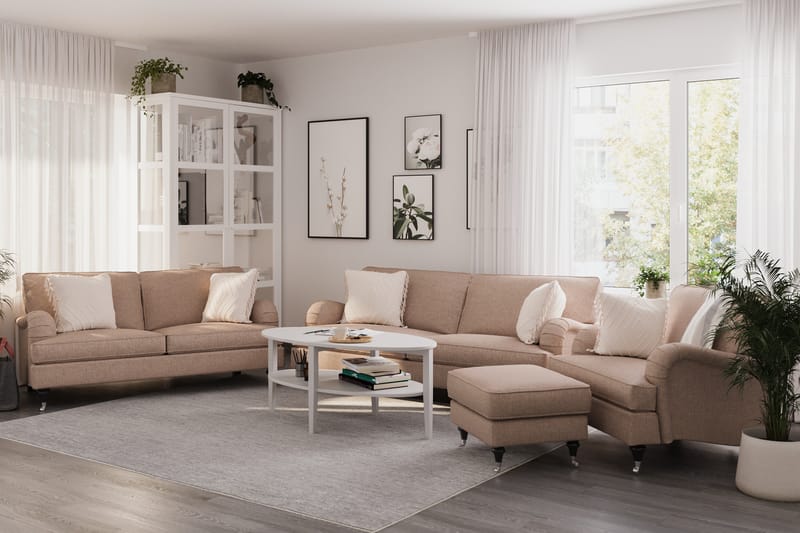 Howard Classic 3-sits Tygsoffa - Mörkbeige - Möbler - Vardagsrum - Soffor - Howardsoffor