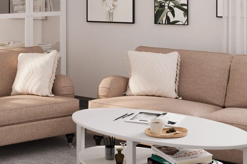 Howard Classic 3-sits Tygsoffa - Mörkbeige - Möbler - Vardagsrum - Soffor - Howardsoffor