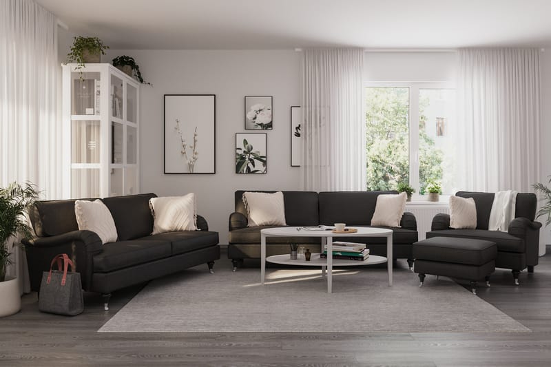 Howard Classic 3-sits Tygsoffa - Mörkgrå - Möbler - Vardagsrum - Soffor - Howardsoffor