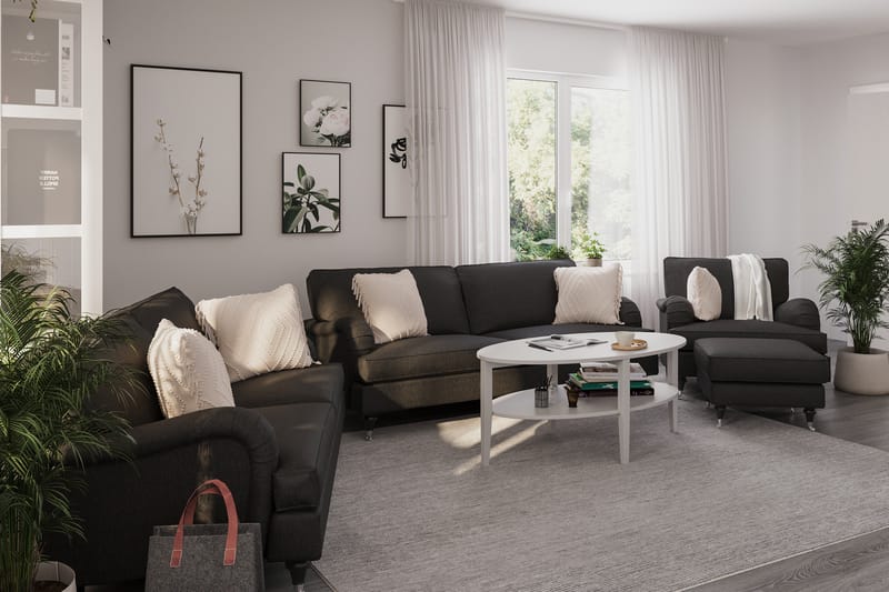 Howard Classic 3-sits Tygsoffa - Mörkgrå - Möbler - Vardagsrum - Soffor - Howardsoffor