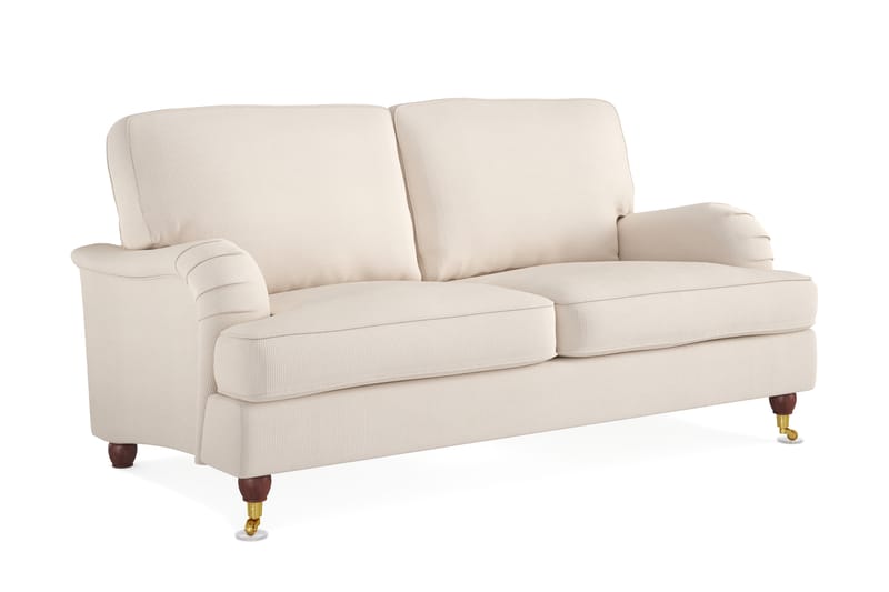 Howard Lyx 2-sits Manchestersoffa - Beige - Möbler - Vardagsrum - Soffor - Howardsoffor