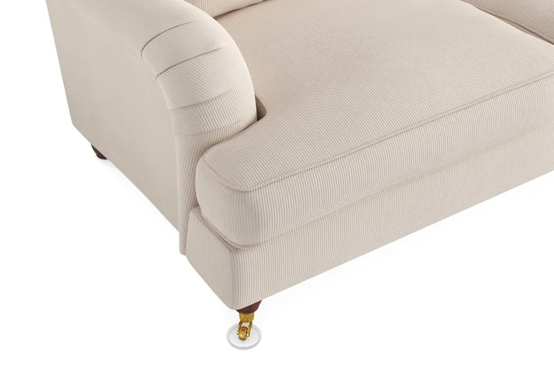 Howard Lyx 2-sits Manchestersoffa - Beige - Möbler - Vardagsrum - Soffor - Howardsoffor
