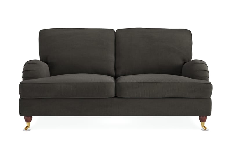 Howard Lyx 2-sits Manchestersoffa - Mörkgrå - Möbler - Vardagsrum - Soffor - Howardsoffor