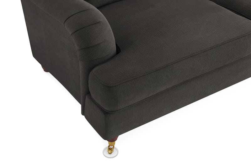 Howard Lyx 2-sits Manchestersoffa - Mörkgrå - Möbler - Vardagsrum - Soffor - Howardsoffor