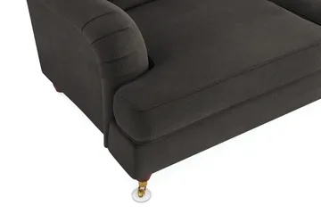 Howard Lyx 2-sits Manchestersoffa - Mörkgrå - Möbler - Vardagsrum - Soffor - Howardsoffor
