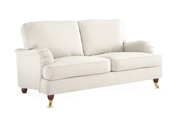 Howard Lyx 2-sits Sammetssoffa - Krämvit - Möbler - Vardagsrum - Soffor - Howardsoffor