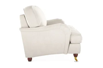 Howard Lyx 2-sits Sammetssoffa - Krämvit - Möbler - Vardagsrum - Soffor - Howardsoffor