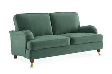 Howard Lyx 2-sits Sammetssoffa - Mörkgrön - Möbler - Vardagsrum - Soffor - Howardsoffor