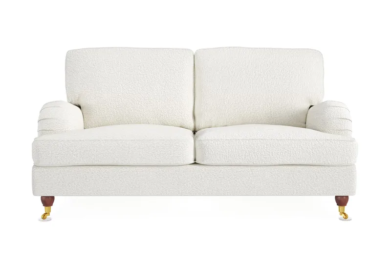 Howard Lyx 2-sits Soffa i Bouclé, Vit