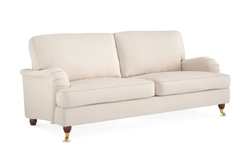 Howard Lyx 3-sits Manchestersoffa - Beige - Möbler - Vardagsrum - Soffor - Howardsoffor