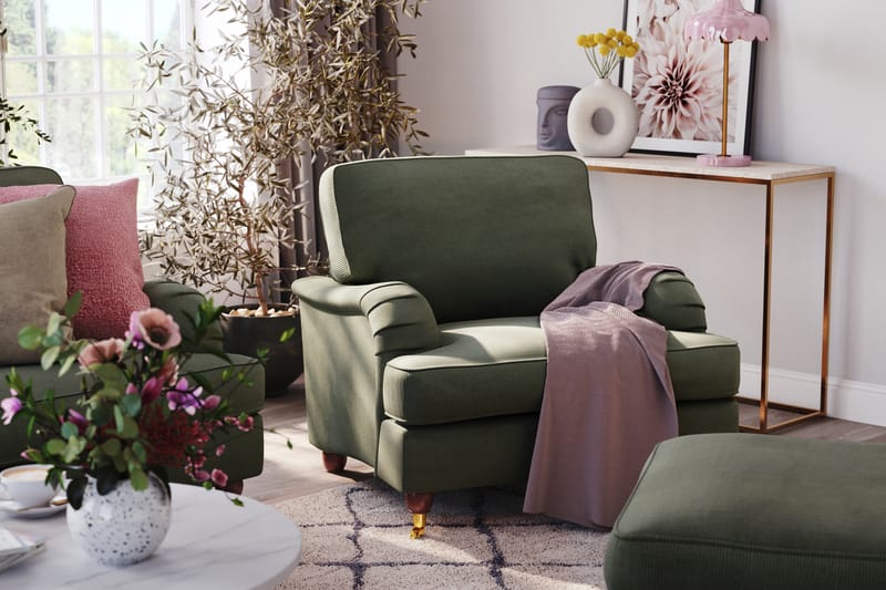 Howard Lyx 3-sits Manchestersoffa - Mörkgrön - Möbler - Vardagsrum - Soffor - Howardsoffor