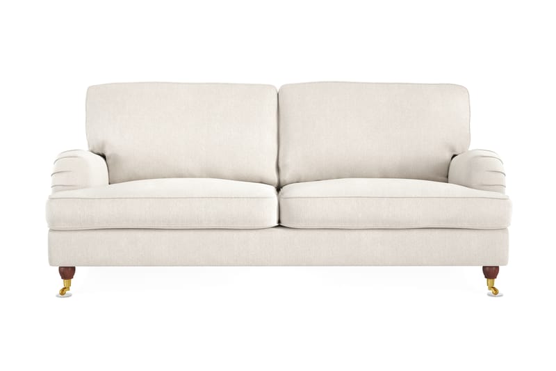 Howard Lyx 3-sits Sammetssoffa - Krämvit - Möbler - Vardagsrum - Soffor - Howardsoffor