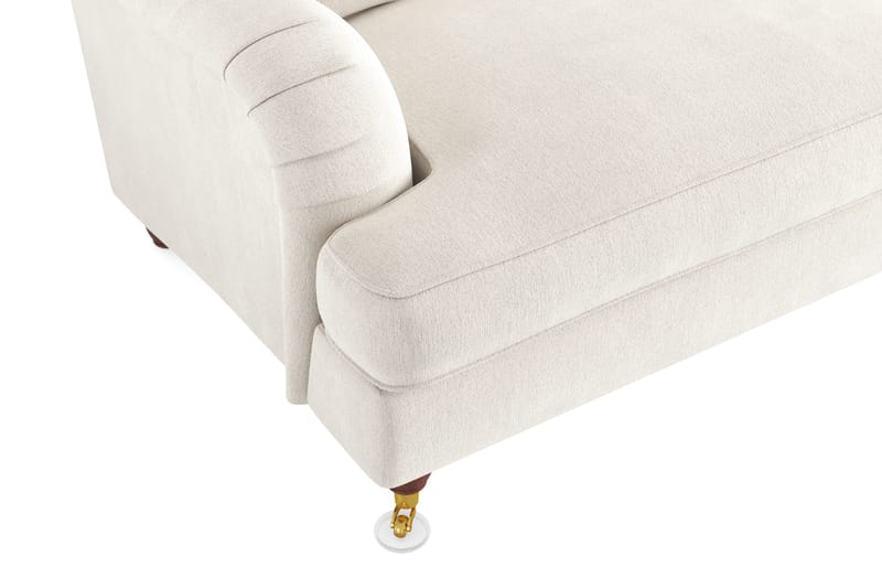 Howard Lyx 3-sits Sammetssoffa - Krämvit - Möbler - Vardagsrum - Soffor - Howardsoffor