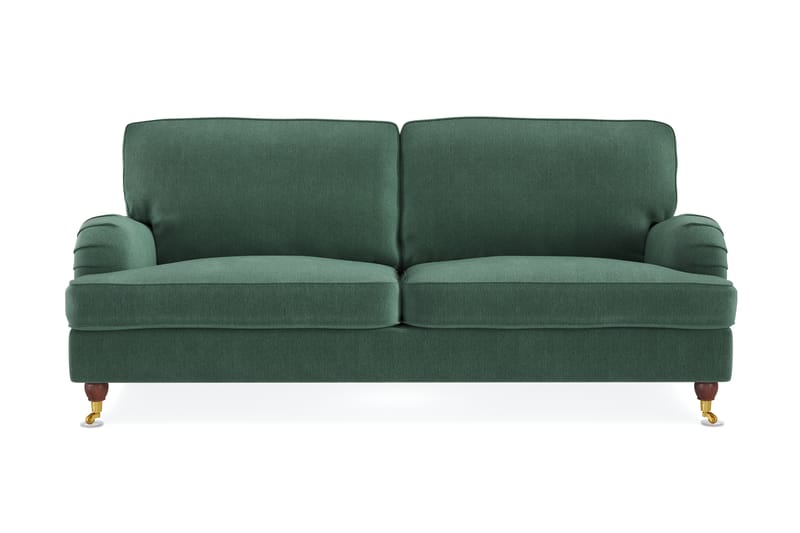 Howard Lyx 3-sits Sammetssoffa - Mörkgrön - Möbler - Vardagsrum - Soffor - Howardsoffor