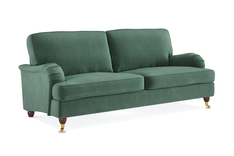 Howard Lyx 3-sits Sammetssoffa - Mörkgrön - Möbler - Vardagsrum - Soffor - Howardsoffor
