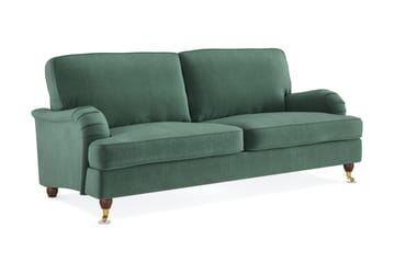 Howard Lyx 3-sits Sammetssoffa - Mörkgrön - Möbler - Vardagsrum - Soffor - Howardsoffor