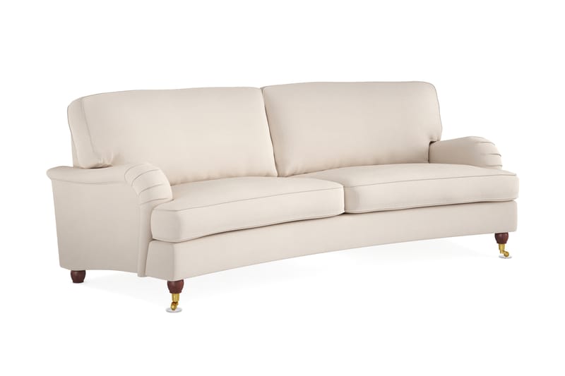 Howard Lyx 3-sits Svängd Manchestersoffa - Beige - Möbler - Vardagsrum - Soffor - Howardsoffor