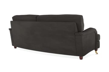 Howard Lyx 3-sits Svängd Manchestersoffa - Mörkgrå - Möbler - Vardagsrum - Soffor - Howardsoffor