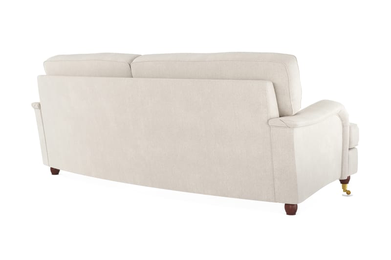 Howard Lyx 3-sits Svängd Sammetssoffa - Krämvit - Möbler - Vardagsrum - Soffor - Howardsoffor