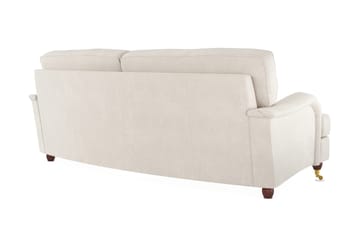 Howard Lyx 3-sits Svängd Sammetssoffa - Krämvit - Möbler - Vardagsrum - Soffor - Howardsoffor