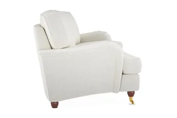 Howard Lyx 3-sits Svängd Soffa i Bouclé - Vit - Möbler - Vardagsrum - Soffor - Howardsoffor