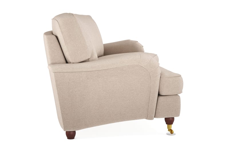 Howard Lyx 3-sits Svängd Tygsoffa - Beige - Möbler - Vardagsrum - Soffor - Howardsoffor