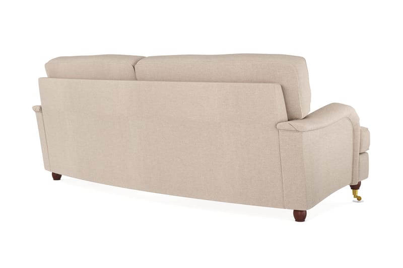 Howard Lyx 3-sits Svängd Tygsoffa - Beige - Möbler - Vardagsrum - Soffor - Howardsoffor