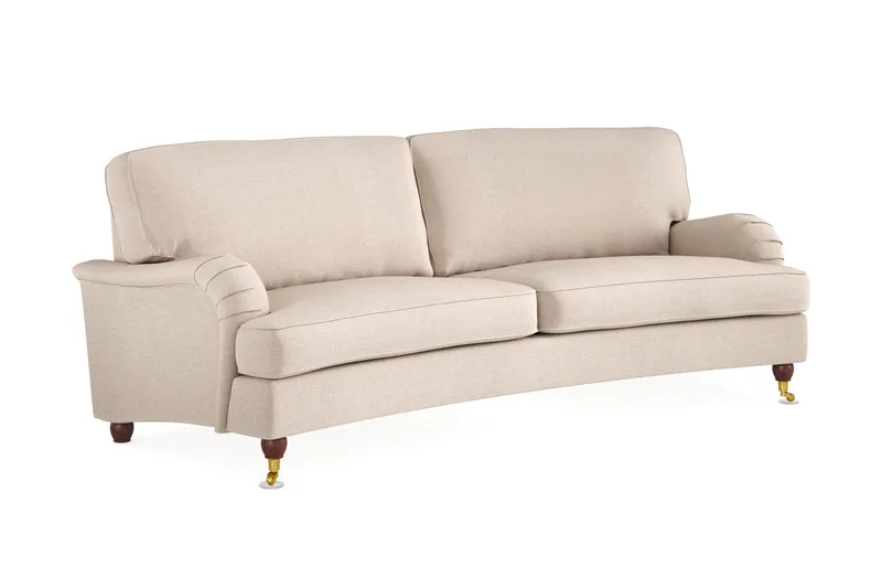 Howard Lyx 3-sits Svängd Tygsoffa - Beige - Möbler - Vardagsrum - Soffor - Howardsoffor