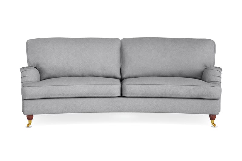 Howard Lyx 3-sits Svängd Tygsoffa - Ljusgrå - Möbler - Vardagsrum - Soffor - Howardsoffor