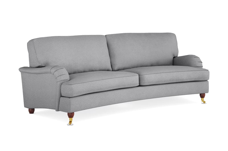Howard Lyx 3-sits Svängd Tygsoffa - Ljusgrå - Möbler - Vardagsrum - Soffor - Howardsoffor