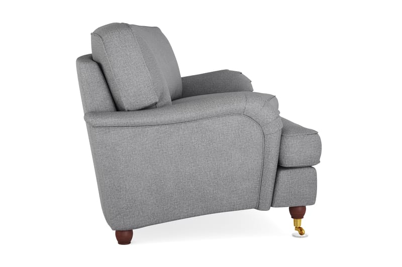 Howard Lyx 3-sits Svängd Tygsoffa - Ljusgrå - Möbler - Vardagsrum - Soffor - Howardsoffor
