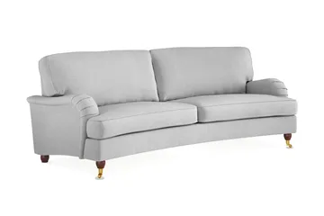 Howard Lyx 3-sits Svängd Tygsoffa - Ljusgrå - Möbler - Vardagsrum - Soffor - Howardsoffor