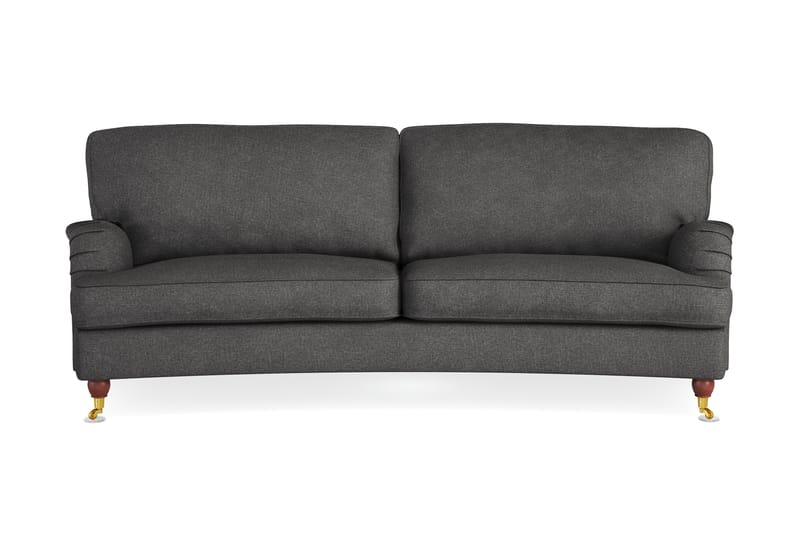 Howard Lyx 3-sits Svängd Tygsoffa - Mörkgrå - Möbler - Vardagsrum - Soffor - Howardsoffor