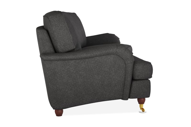 Howard Lyx 3-sits Svängd Tygsoffa - Mörkgrå - Möbler - Vardagsrum - Soffor - Howardsoffor