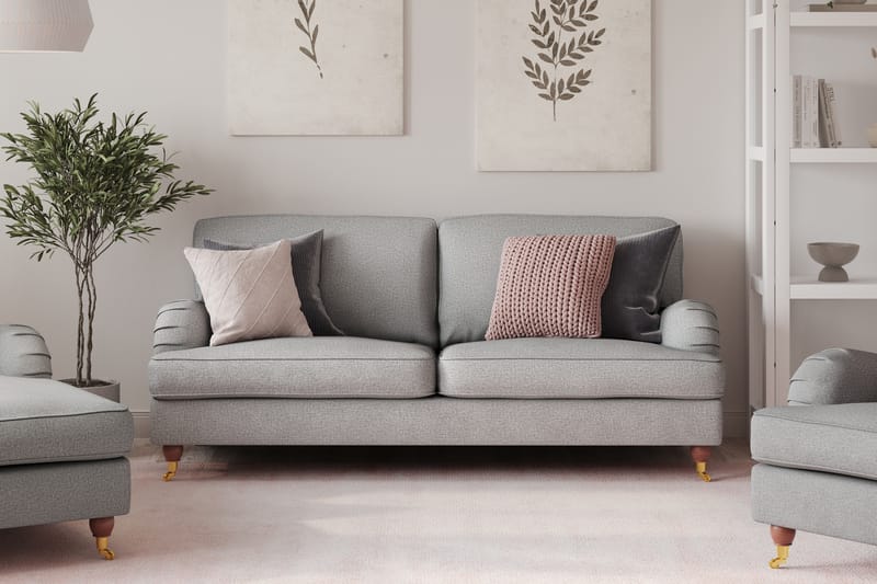 Howard Lyx 3-sits Tygsoffa - Ljusgrå - Möbler - Vardagsrum - Soffor - Howardsoffor