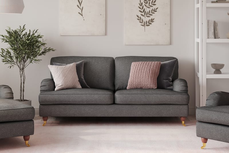 Howard Lyx 3-sits Tygsoffa - Mörkgrå - Möbler - Vardagsrum - Soffor - Howardsoffor