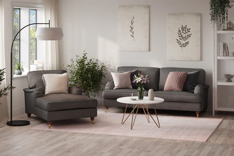Howard Lyx 3-sits Tygsoffa - Mörkgrå - Möbler - Vardagsrum - Soffor - Howardsoffor