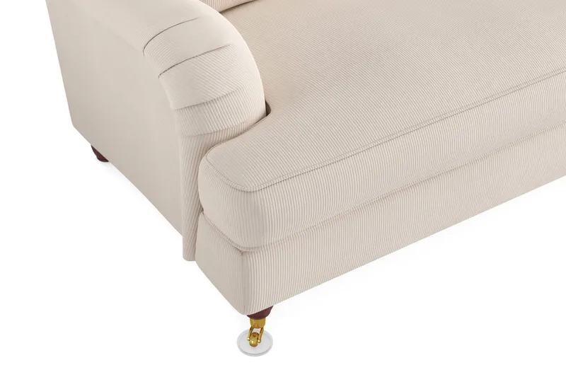 Howard Lyx 4-sits Manchestersoffa - Beige - Möbler - Vardagsrum - Soffor - Howardsoffor