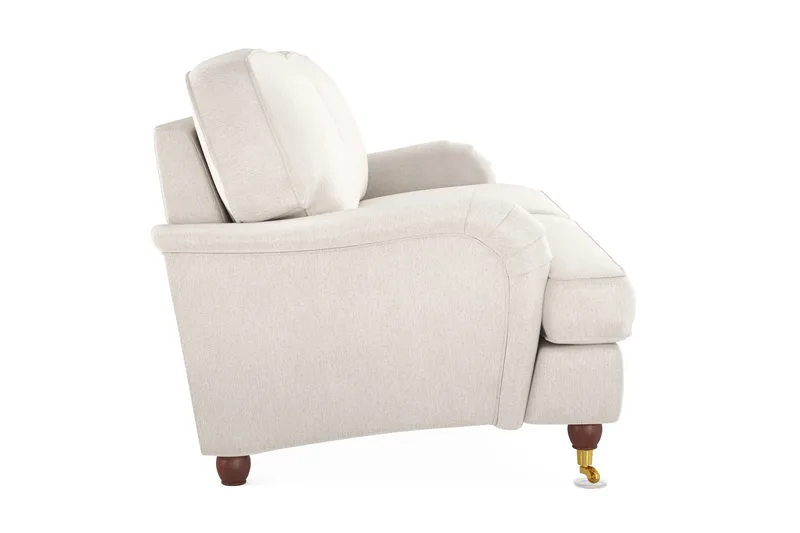 Howard Lyx 4-sits Sammetssoffa - Krämvit - Möbler - Vardagsrum - Soffor - Howardsoffor