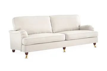 Howard Lyx 4-sits Sammetssoffa - Krämvit - Möbler - Vardagsrum - Soffor - Howardsoffor