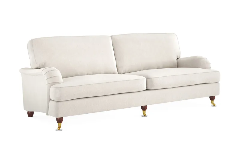 Howard Lyx 4-sits Sammetssoffa - Krämvit - Möbler - Vardagsrum - Soffor - Howardsoffor