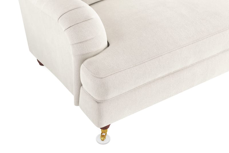 Howard Lyx 4-sits Sammetssoffa - Krämvit - Möbler - Vardagsrum - Soffor - Howardsoffor