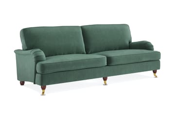 Howard Lyx 4-sits Sammetssoffa - Mörkgrön - Möbler - Vardagsrum - Soffor - Howardsoffor