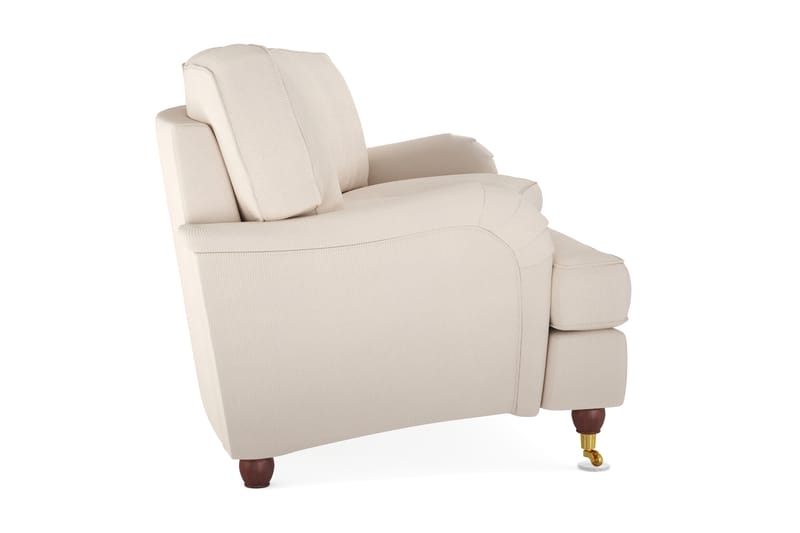 Howard Lyx 4-sits Svängd Manchestersoffa - Beige - Möbler - Vardagsrum - Soffor - Howardsoffor