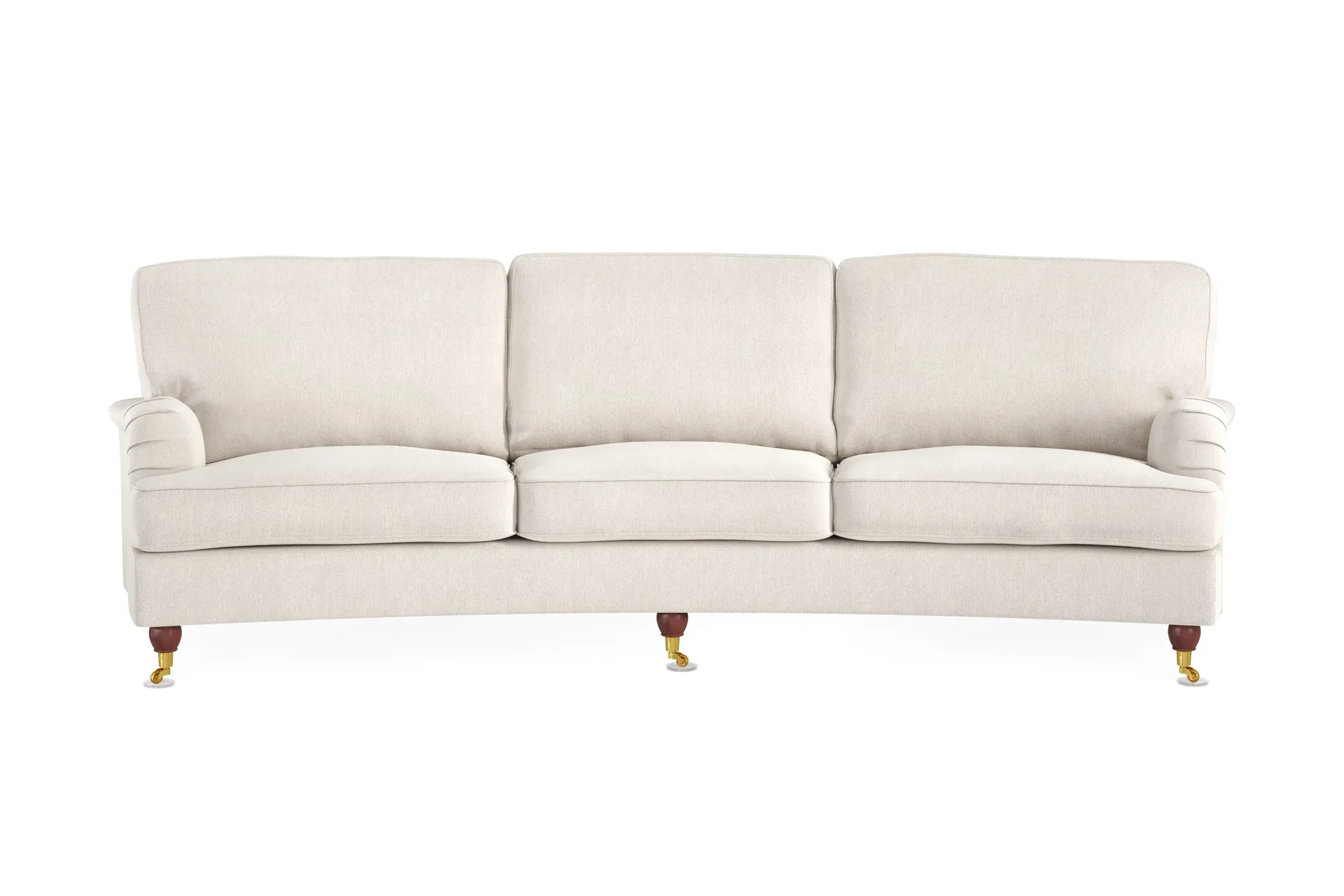 Howard Lyx 4-sits Sv&auml;ngd Sammetssoffa - Kr&auml;mvit